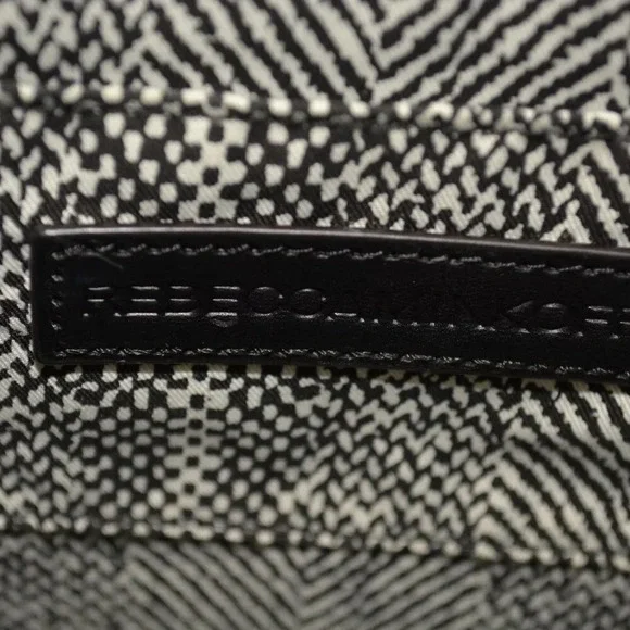 REBECCA MINKOFF COPENHAGEN BLACK/ WHITE PEBBLED LEATHER TOTE - Picture 12 of 16